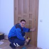 Установка деревянной межкомнатной двери индивидуального изготовления. Московская область. Частный дом.